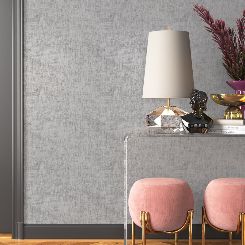 Etta Avenue™ Easton Distressed 33' L x 20.5" W Wallpaper Roll & Reviews Wayfair Canada